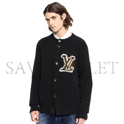 LOUIS VUITTON CHUNKY INTARSIA SIGNATURE CARDIGAN 1AJBXU LOUIS VUITTON CHUNKY INTARSIA SIGNATURE CARDIGAN 1AJBXU